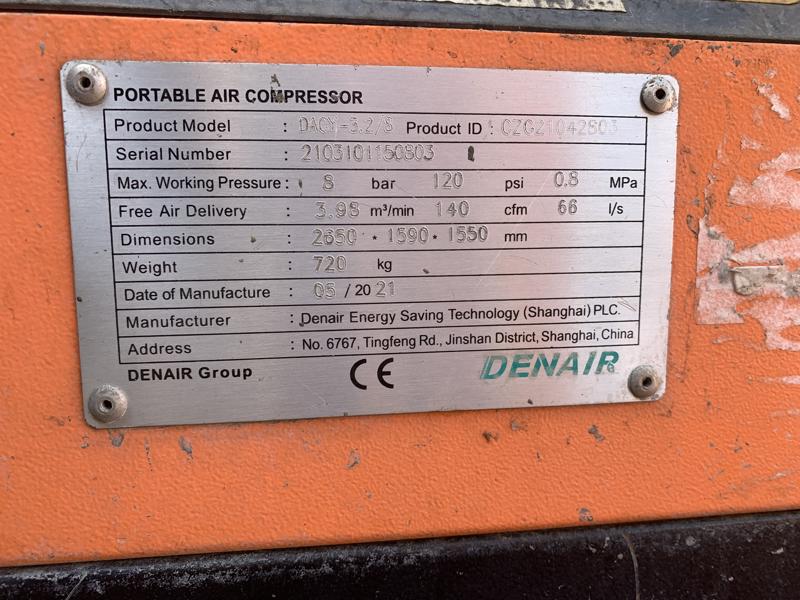 Air Compressor 02 Denair DACY - 3.2/8 (2021) 140 CFM  