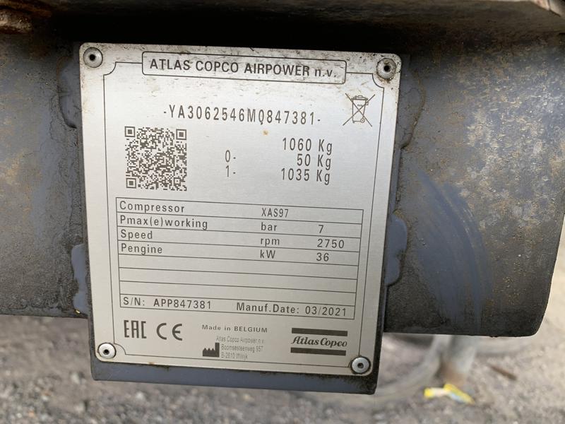 Air Compressor 04 Atlas Copco XAS 97 (2020) 190 CFM