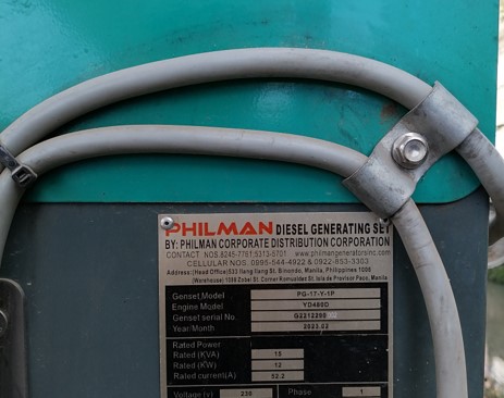 Generator 42 Philman / Yangdong PG-17-Y-1P (2023) 15 kVA 'SOLD'