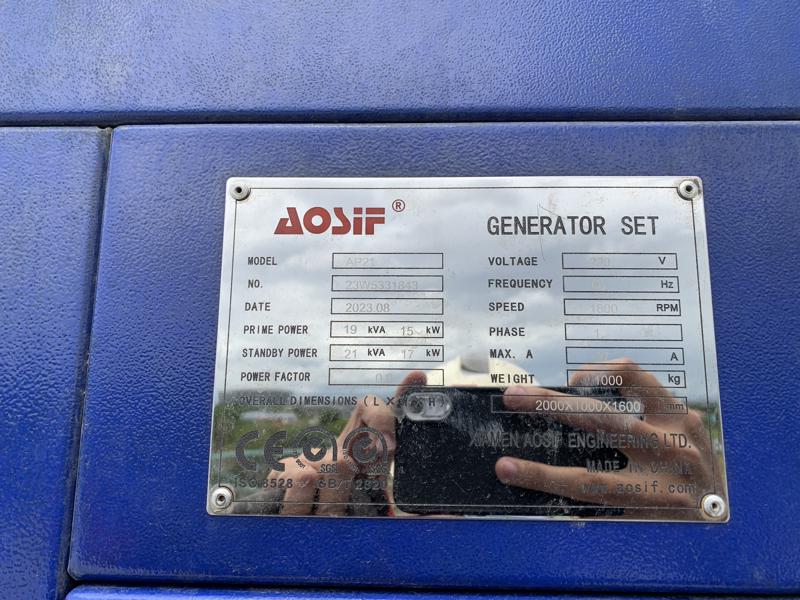 Generator 49 Aosif AP21 (2023) 21 kVA 