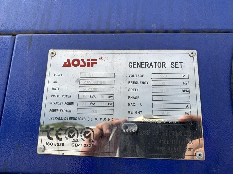 Generator 53 Aosif AP21 (2023) 21 kVA