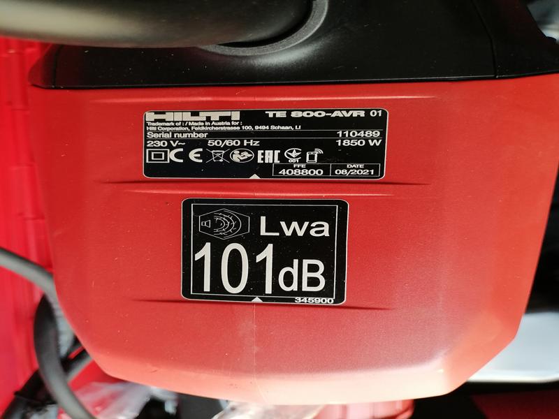 Hilti TE 800-AVR Concrete Demolition Hammer 'SOLD'