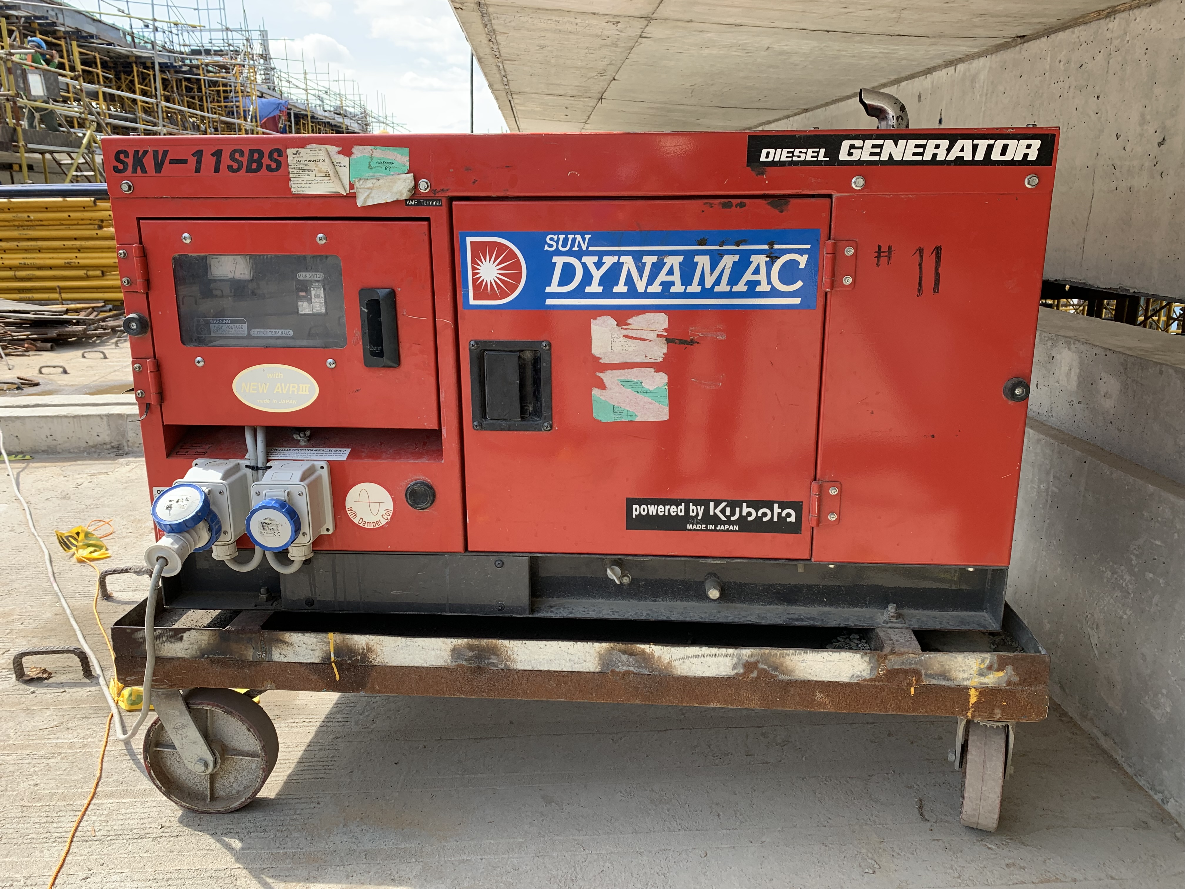 GENERATOR 43 Daynamac / Kubota SKV-11SBS (2023) 10 kVA